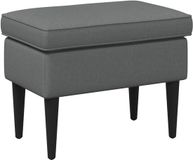 vidaXL Voetenbank Donkergrijs 55 x 35 x 41 cm Stof
