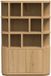 Livingfurn Boekenkast Novero - Naturel Eikenfineer - 145x40x220cm