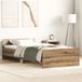 Maison Exclusive - Cadre de lit sans matelas, chêne (style Artisan), 90x190 cm, fibre de bois
