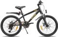 SJOEF Climb Vélo d'enfant 20 pouces - VTT Vélo d'enfant 6 à 8 ans - Vélo 20 pouces - Garde-boue - Noir