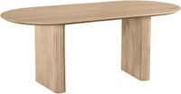 Lewis & Loft Eettafel Lynn - Ovaal - FSC®-gecertificeerd mangohout - 200x90 cm - Naturel