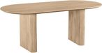 Lewis & Loft Eettafel Lynn - Ovaal - FSC®-gecertificeerd mangohout - 200x90 cm - Naturel