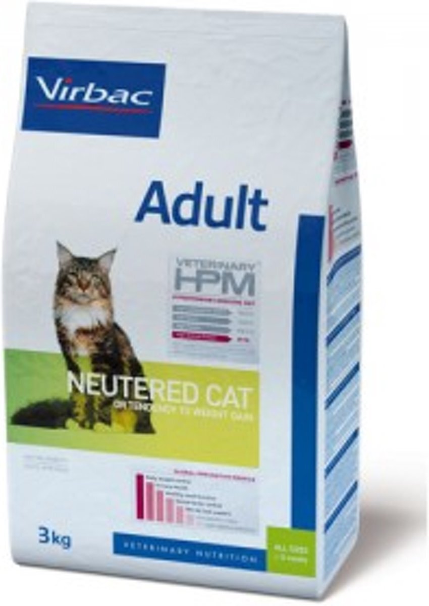 HPM Veterinary Virbac Adult Neutered Cat - Kattenvoer - 3 kg