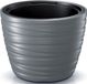Prosperplast Pot de fleurs Amazing - extérieur/intérieur - plastique - gris pierre - D37 x H28 cm