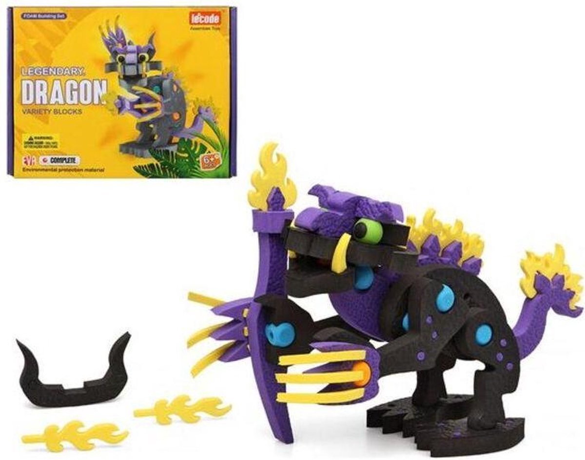 Bigbuy Fun Puzzel Legendary Dragon 111415 Eva-rubber