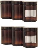 Merkloos Viva-Haushaltswaren 6 glazen potten 180 ml bruin