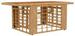 Table de jardin naturelle avec fonction pliable 100 x 55 x 37 cm