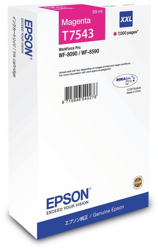 Epson T7543 - Inktcartridge / Magenta