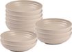 Plasticforte Bols à soupe - 10x - D22 x H5.5 cm - taupe - plastique - incassable - vaisselle