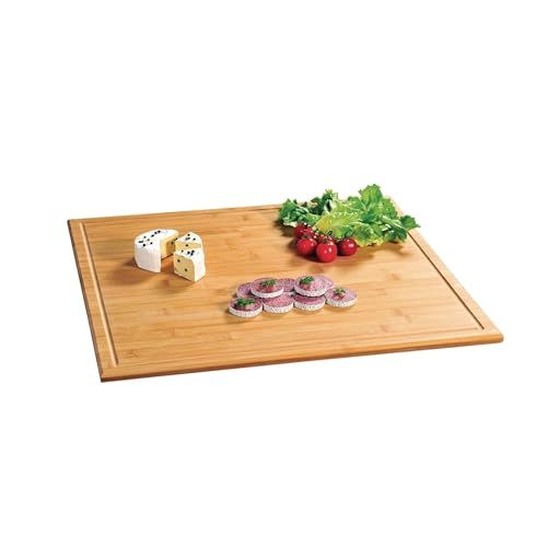Kesper 58599 snij- en afdekplaat, bamboe, 56 x 50 x 4 cm