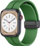 Strap-it Magnetische Siliconen band - Legergroen