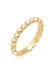 Elli Dames stapelring 925 sterling zilver goud, 54 EU, Facetgeslepen