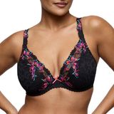 PrimaDonna Miyara Plunge BhI Halve Mousse Cups 0163622 Floral Eclipse - maat EU 100C / FR 115C