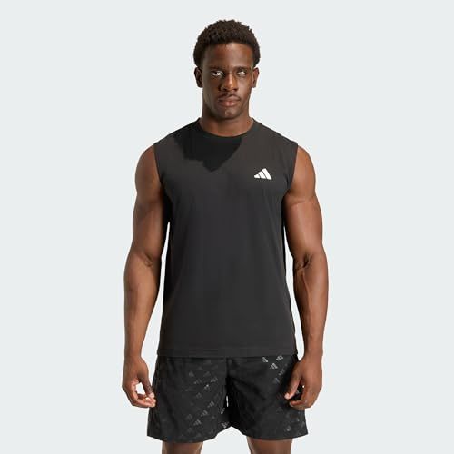 Adidas Performance Workout Essentials Feelready Mouwloos T-Shirt - Heren - Zwart