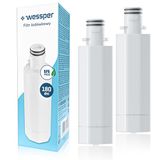Wessper waterfilter koelkast, filter compatibel met LG koelkast LMXS28626D, LMXS30796, LFXC24796, vervangingsonderdelen waterfilter LT1000P ADQ747935 ADQ74793502-2 stuks
