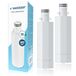 Wessper waterfilter koelkast, filter compatibel met LG koelkast LMXS28626D, LMXS30796, LFXC24796, vervangingsonderdelen waterfilter LT1000P ADQ747935 ADQ74793502-2 stuks