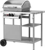 LUND Barbecue à gaz 5,5kW, 2 brûleurs, acier inoxydable 91,3 × 54,6 × 95,8 cm