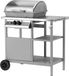 LUND Barbecue à gaz 5,5kW, 2 brûleurs, acier inoxydable 91,3 × 54,6 × 95,8 cm