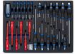 Merkloos / Sans marque HBM 154-Delige Gereedschapset met Blauwe Foam Inlays