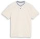 Tom Tailor Polo shirt met opstaande kraag - Maat S - Gardenia White