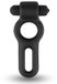 Ring Velv'Or Rooster Drake Double Ring Cock Ring with Vibrating Bullet - Black