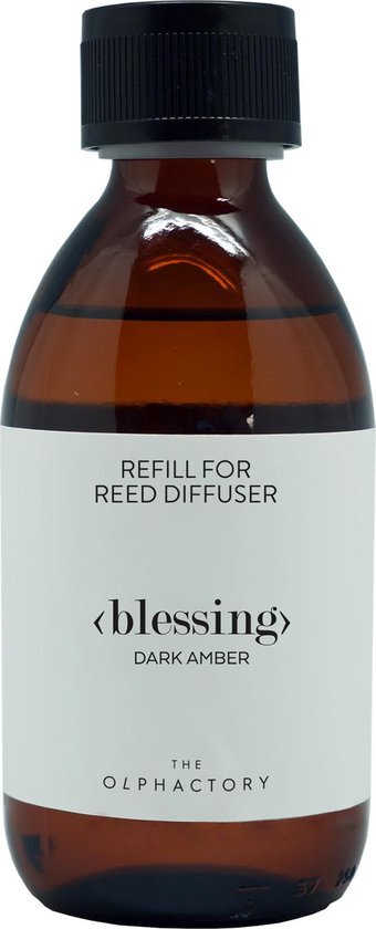 Refill 250 ml. – The Olphactory – Dark Amber - Blessing - navulling t.b.v. geurstokjes