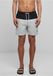 Urban Classics Block zwemshort heren, Lichtgrijs/zwart