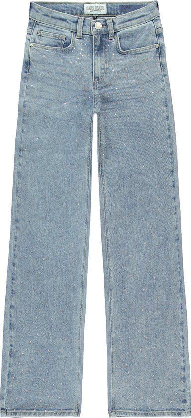 Cars Jeans Yara Den.Rhinestone Blue Used Meisjes Jeans - Maat 122