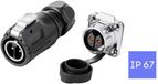 TRU COMPONENTS TC-15034240 Ensemble de connecteurs Connecteur étanche Nombre total de pôles : 2 1 pc