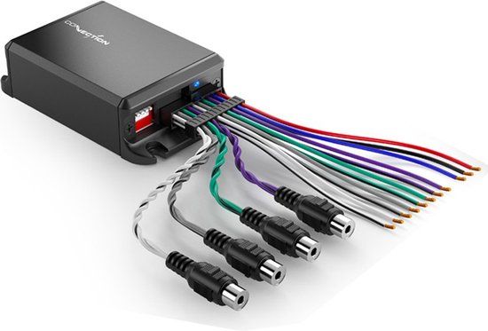 Audison Connection SLI4.2 high-low-adapter converter 4-kanaals converter cinch
