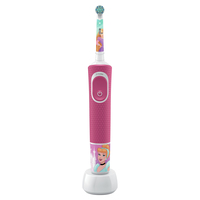 Oral-B Kids Elektrische Tandenborstel Powered By Braun - Roterende-oscillerende tandenborstel voor Kinderen - 2 Poetsmodi - Blauw/Rood