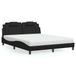 Prolenta Maison Exclusive - Lit « Viana » avec matelas noir 160 x 200 cm en similicuir
