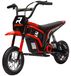 Moto électrique pour enfants - Moto assise - 24V - Avec klaxon et éclairage - Accélérateur - 8–16 km/h - Convient aux enfants de 8–12 ans - Rouge