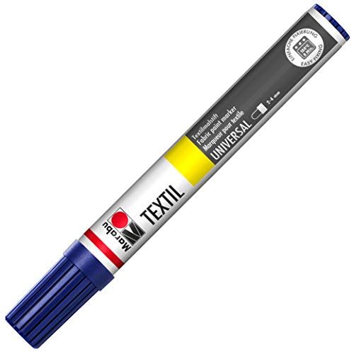 Marabu Textiel Verfstift - Donkerblauw - 2-4mm