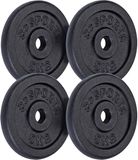 ScSPORTS® 20 kg Halterschijven set - gietijzer - 30 mm - 4x5 kg - Gewichten