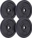 ScSPORTS® 20 kg Halterschijven set - gietijzer - 30 mm - 4x5 kg - Gewichten