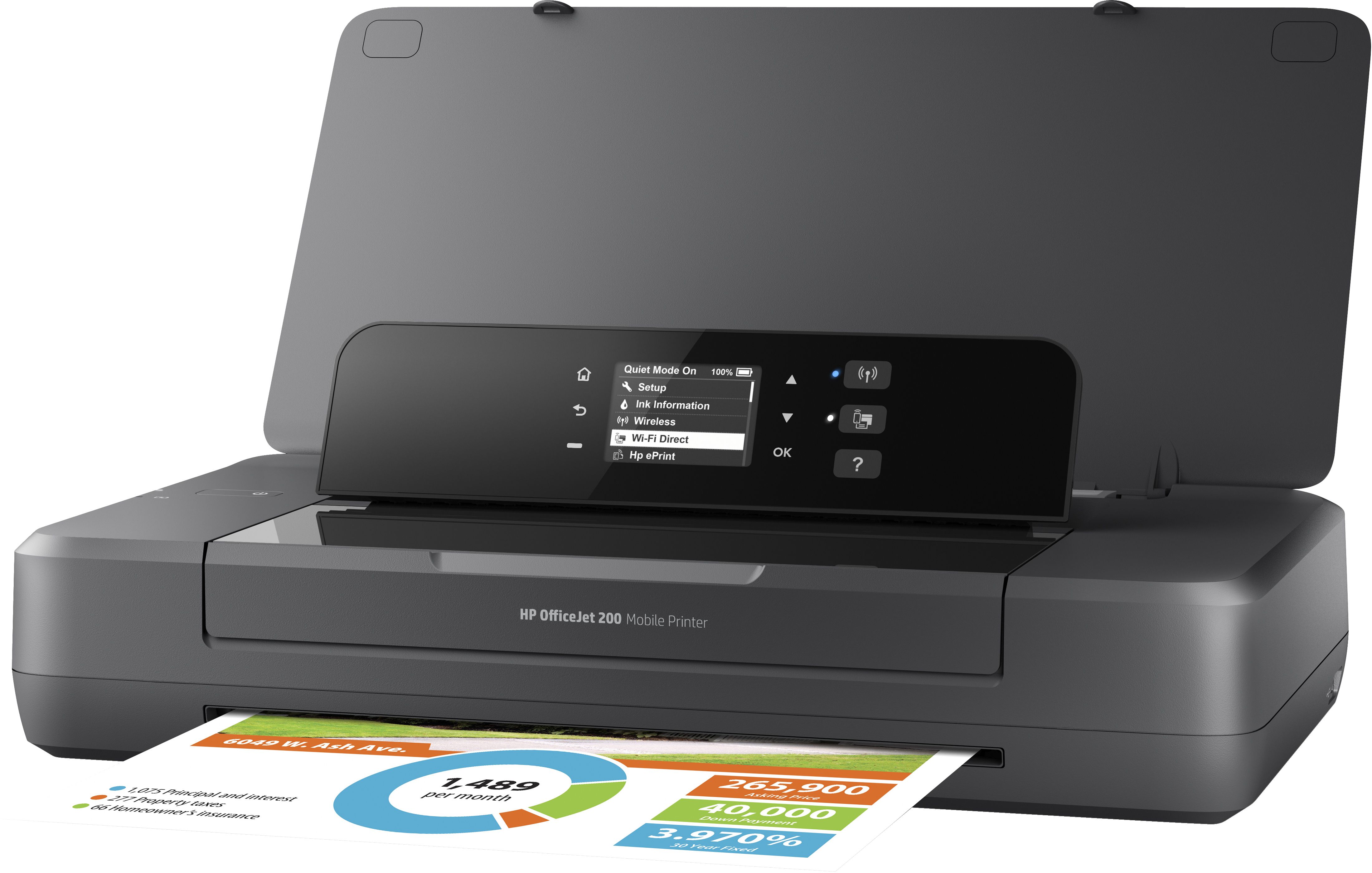 HP OfficeJet 200 Mobile Printer - Black