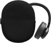 kwmobile headset case geschikt voor JBL Tune 600 / 500BT / 510BT / 450 hoes - 22,5 x 17 cm - Koptelefoon cover met rits - Neopreen en ribfluweel - In zwart