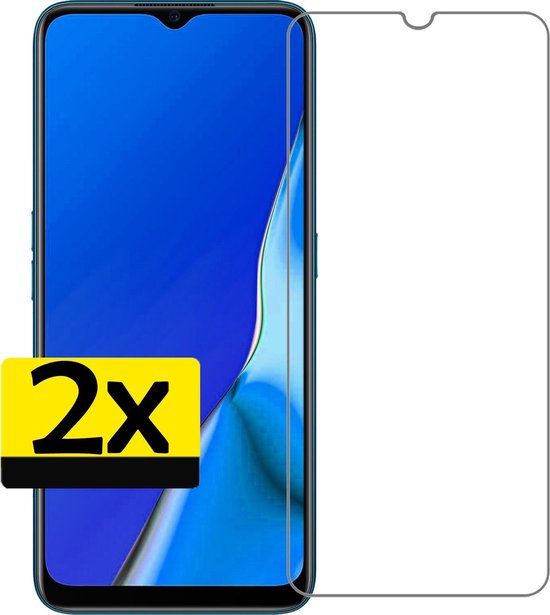 LUQ Screenprotector voor OPPO A9 (2020) - 2 stuks - Blauw filter - Glas