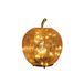Anna's Collection Appel crackle glas amber oplaadbaar 30 LED 15x17 cm