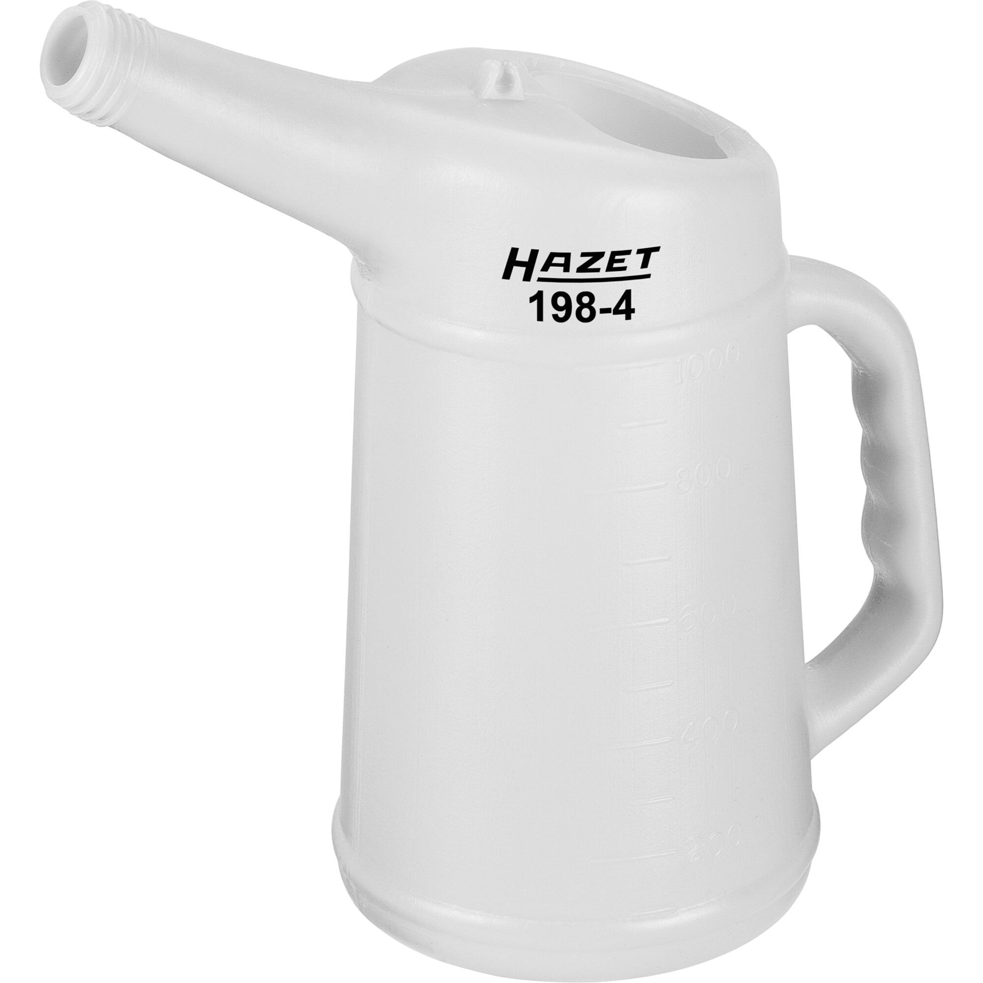 HAZET 198-4 Maatbeker - wit, transparant - Hoge-Dichtheid Polyethyleen (HDPE)