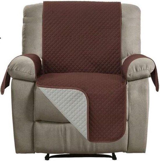 RelaxPets Bankbeschermer - Luxe Stoel - Plaid - Haarvrij - Hondenkleed - Bruin - 159x183 cm