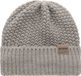 Knit Factory Carry Muts Tricot Hommes & Femmes - Bonnet - Iced Clay - Gros tricot - Bonnet d'hiver chaud gris-brun - Unisexe - Taille unique