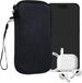kwmobile Telefoontasje voor XL - 6,7/6,8" Hoesje - Van Neopreen en Ribfluweel - Mobieltasje 17,2 x 8,4 cm - Smartphone tasje in marineblauw