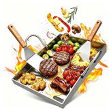 Plaque de cuisson en acier inoxydable pour barbecues à gaz