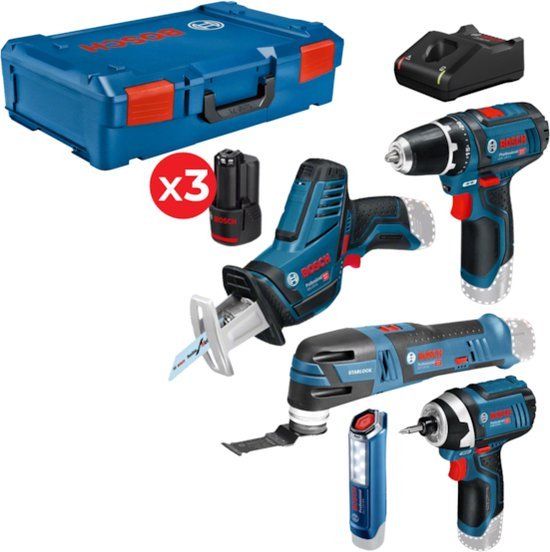 Bosch Professional 12V 5-Delige Accu Combiset - 0615990N1D