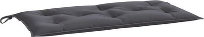 vidaXL Coussin de banc de jardin 110x50x7 cm tissu oxford anthracite