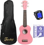 Fazley Sopranino Ukulele Starterset - incl. tas, tuner, riem - Rose K21P-W