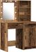 vidaXL Dressing tafel set met LED, 2 stuks, Oudhout Bewerkt hout