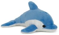 Semo Plush En Zoo (Trigon) Pluche dolfijn knuffel - blauw - 20 cm